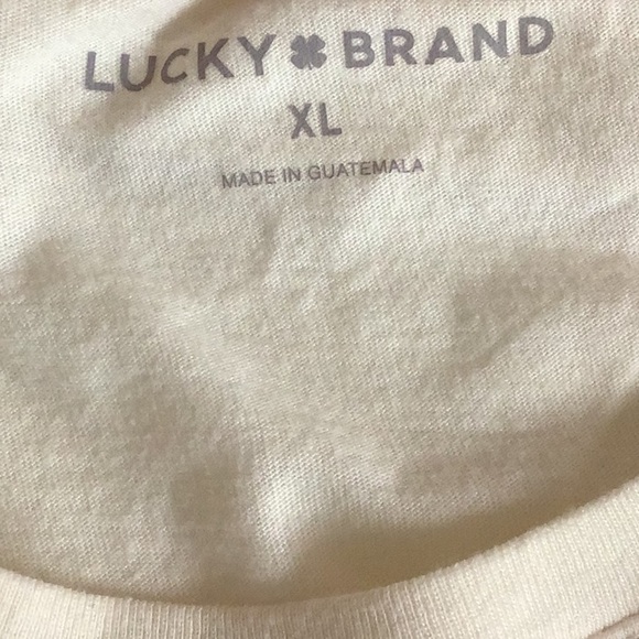 Lucky Brand Size XL Women's Butterfly Graphic T-Shirt, Marshmallow. New - Picture 6 of 8
